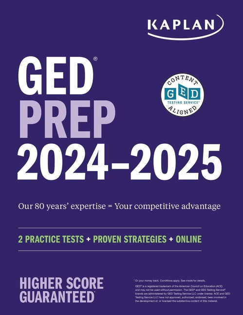 GED Test Prep 2024-2025: 2 Practice Tests + Proven Strategies + Online - Paperback
