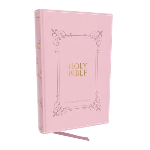 KJV Holy Bible: Large Print with 53,000 Center-Column Cross References, Pink Leathersoft, Red Letter, Comfort Print (Thumb Indexed): King James Versio - Imitation Leather