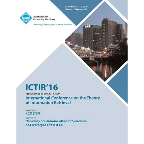 ICTIR 16 International Conference on Theory of Information Retrieval