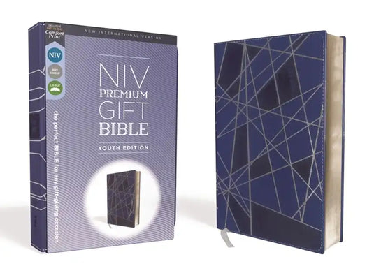 Niv, Premium Gift Bible, Youth Edition, Leathersoft, Blue, Red Letter Edition, Comfort Print: The Perfect Bible for Any Gift-Giving Occasion - Imitation Leather