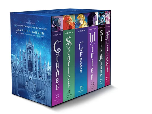 The Lunar Chronicles Boxed Set: Cinder, Scarlet, Cress, Fairest, Stars Above, Winter - Paperback