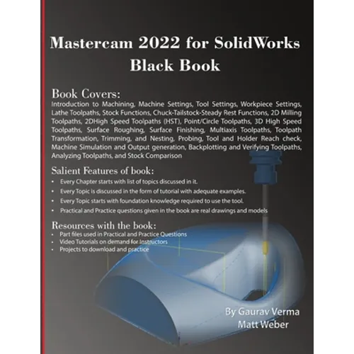 Mastercam 2022 for SolidWorks Black Book