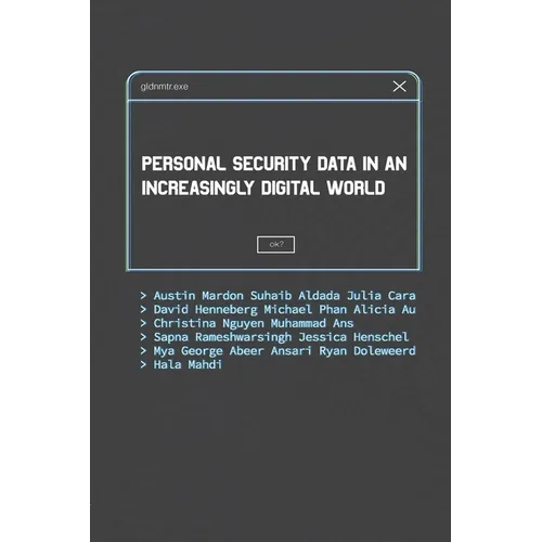 Personal Security Data in an Increasingly Digital World