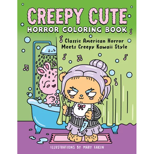 Creepy Cute Horror Coloring Book: Classic American Horror Meets Creepy Kawaii Style