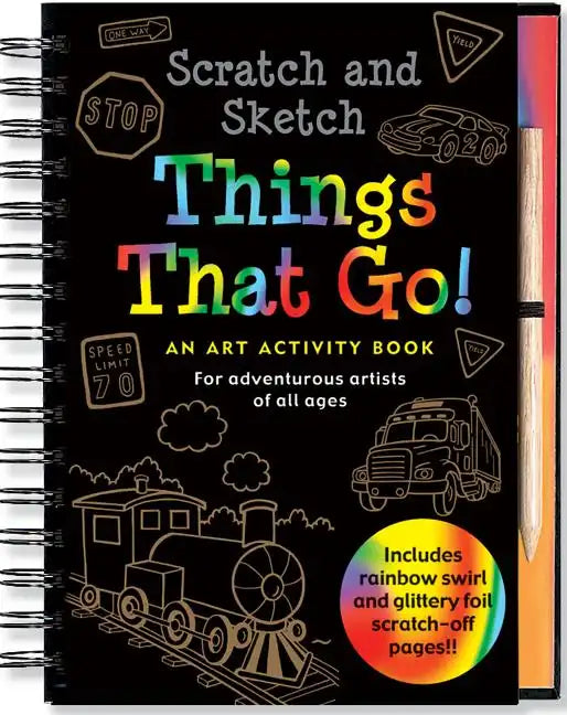 Scratch & Sketch Things That Go (Trace-Along) - Spiral