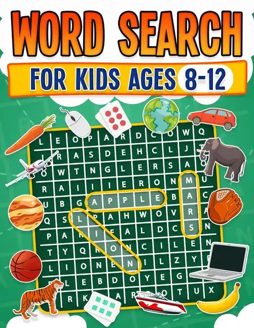 Word Search for Kids Ages 8-12 100 Fun Word Search Puzzles Kids Activity Book Large Print Paperback - Paperback