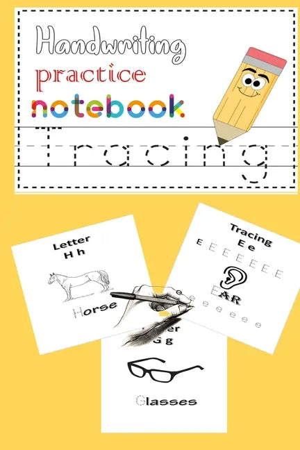Handwriting practice notebook: Handwriting practice notebook for kids learn names and write letters and Kids coloring activity books - Paperback