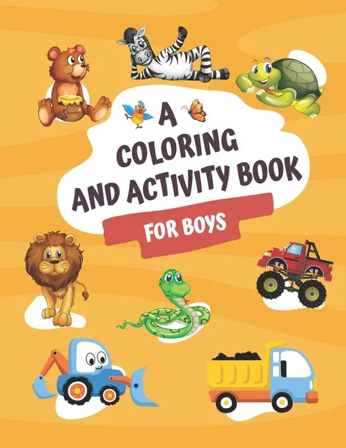 Coloring and Activity book for boys - Paperback