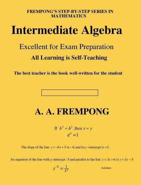 Intermediate Algebra - Hardcover