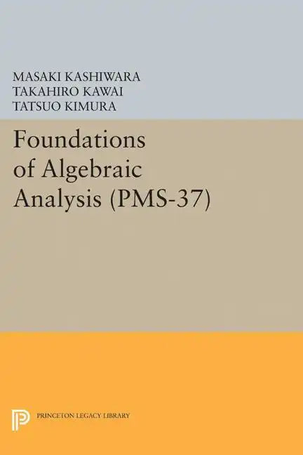 Foundations of Algebraic Analysis - Paperback