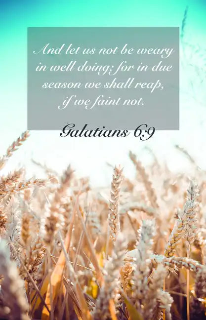 General Worship Bulletin - Due Season (Package of 100): Galatians 6:9 (Kjv) - Paperback