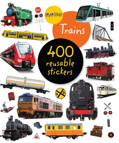 Eyelike Stickers: Trains - Paperback