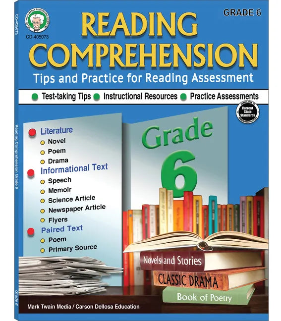 Reading Comprehension, Grade 6 - Paperback