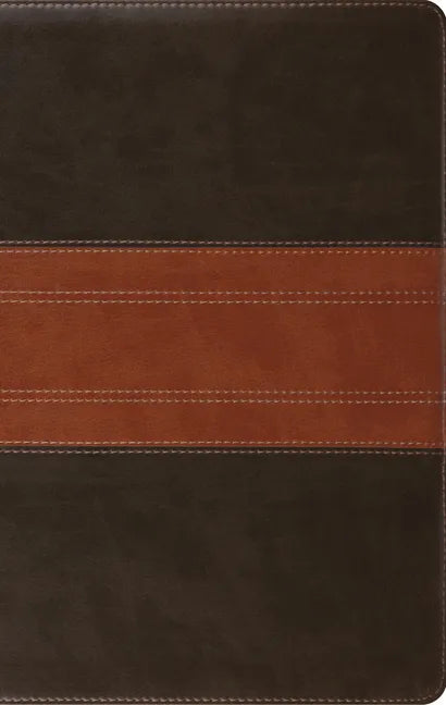 ESV Large Print Personal Size Bible (Trutone, Forest/Tan, Trail Design) - Imitation Leather