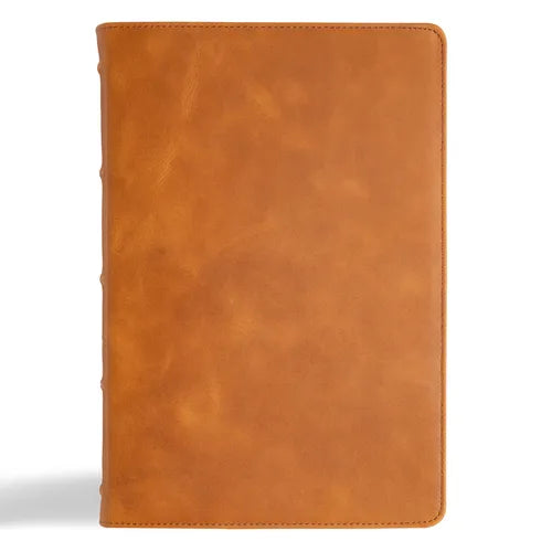 KJV Giant Print Bible, Holman Handcrafted Collection, Marbled Chestnut Premium Calfskin - Leather