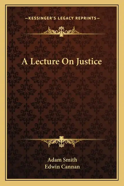 A Lecture on Justice - Paperback