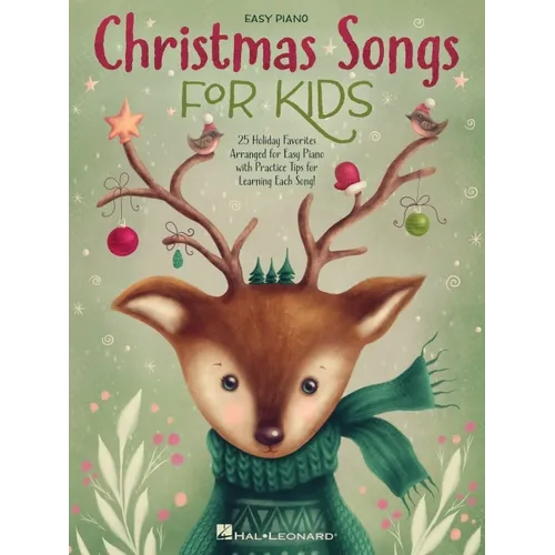 Christmas Songs for Kids Easy Piano Songbook with Lyrics - Paperback