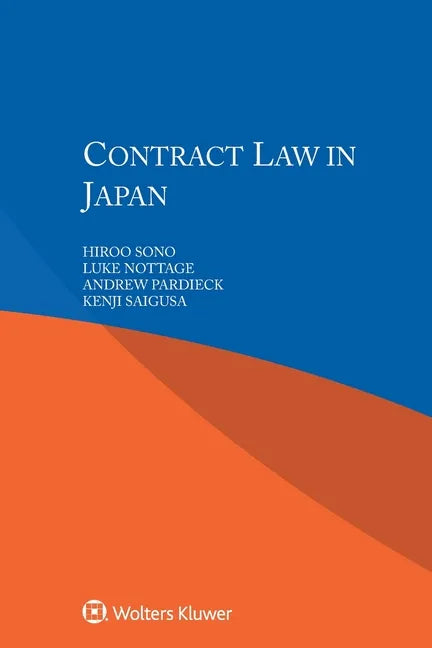 Contract Law in Japan - Paperback