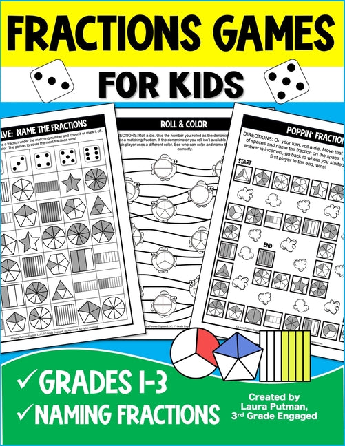 Fractions Games for Kids - Paperback