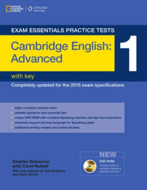 Exam Essentials Practice Tests: Cambridge English Advanced 1 with Key and DVD-ROM - Paperback
