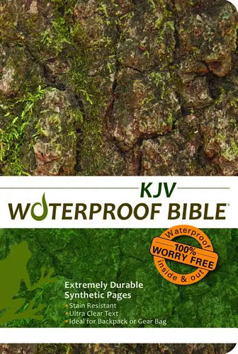 Waterproof Bible-KJV-Tree Bark - Paperback