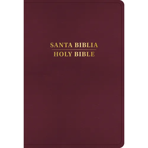 Rvr 1960/KJV Biblia Bilingüe Letra Grande, Borgoña Imitación Piel Con Índice (Edición 2024) - Imitation Leather
