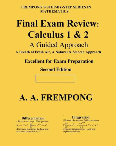 Final Exam Review: Calculus 1 & 2: (A Guided Approach) - Paperback