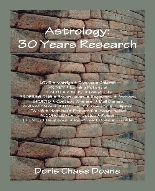 Astrology: 30 Years Research - Paperback