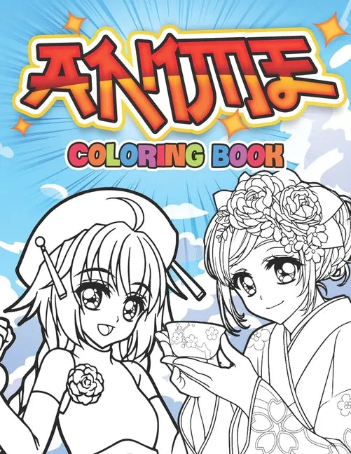 Anime Coloring book: 50 pages of beautiful characters to color - Paperback