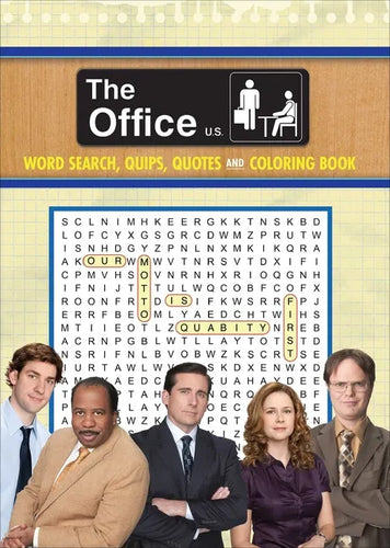 The Office Word Search, Quips, Quotes and Coloring Book - Paperback