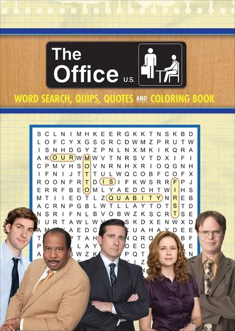The Office Word Search, Quips, Quotes and Coloring Book - Paperback