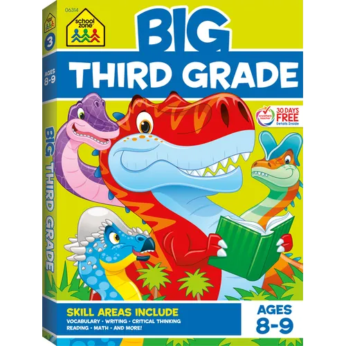 School Zone Big Third Grade Workbook - Paperback
