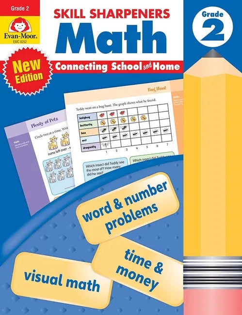 Skill Sharpeners: Math, Grade 2 Workbook - Paperback