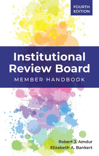 Institutional Review Board: Member Handbook - Paperback