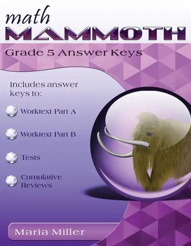 Math Mammoth Grade 5 Answer Keys - Paperback