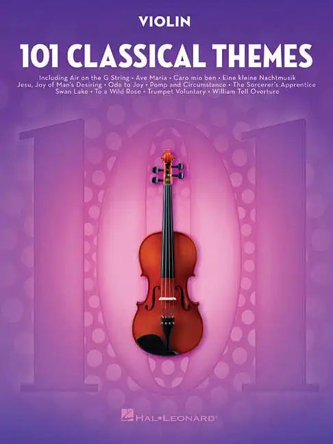 101 Classical Themes for Violin Instrumental Folio Essential Violin Sheet Music Collection Hal Leonard Violin Solo Book - Paperback