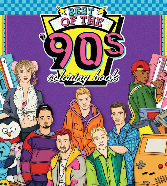 Best of the '90s Coloring Book: Color Your Way Through 1990s Art & Pop Culture - Paperback