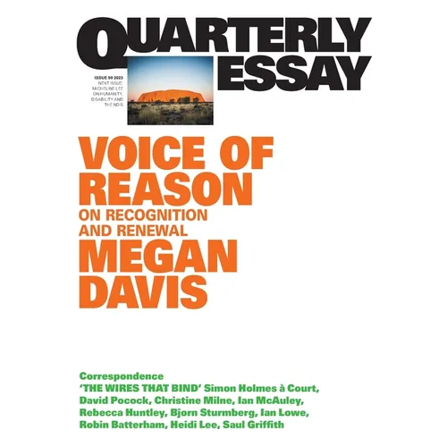 Voice of Reason: On Recognition and Renewal: Quarterly Essay 90 - Paperback