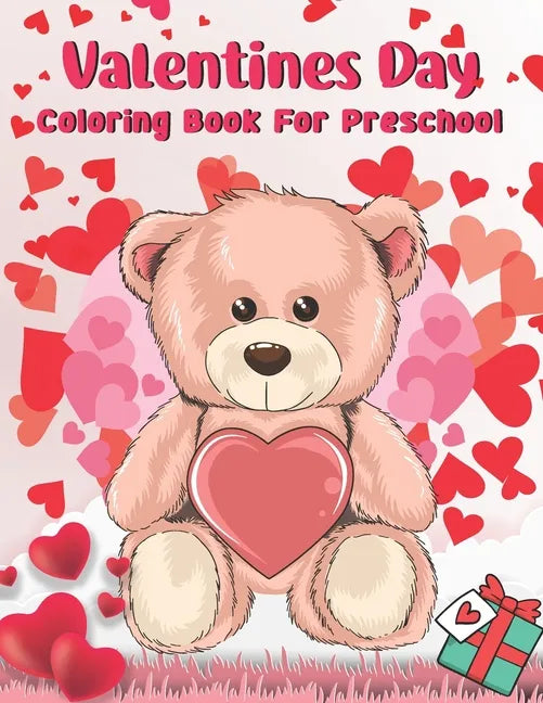 Valentine's Day Coloring Book for Preschool: Valentine's day activity book for kids 4-8 - Toddlers and Preschoolers - Funny Cute Valentine Coloring Pa - Paperback