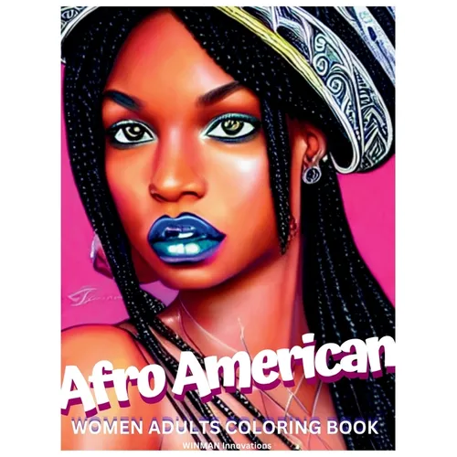 Afro American Women Adults Coloring Book - Paperback
