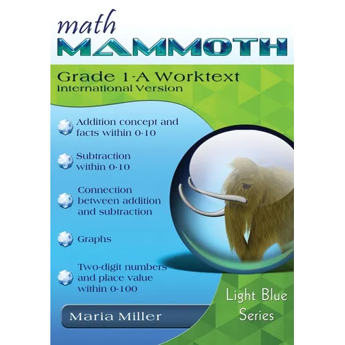 Math Mammoth Grade 1-A Worktext, International Version - Paperback