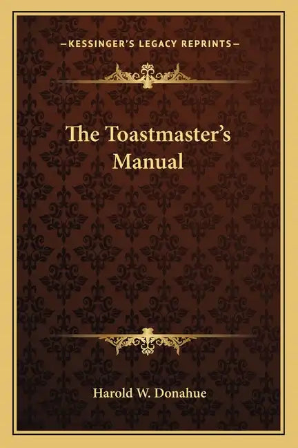 The Toastmaster's Manual - Paperback