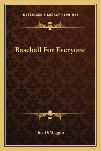 Baseball for Everyone - Paperback