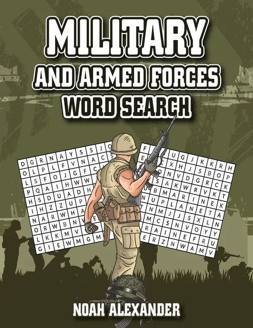 Military and Armed Forces Word Search: 8.5x11 Large Print - Paperback