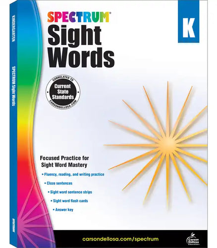 Spectrum Sight Words, Grade K: Volume 104 - Paperback