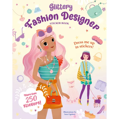 Glittery Fashion Designer Sticker Book - Paperback