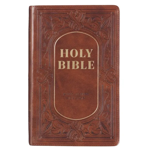 KJV Bible Giant Print Brown - Leather