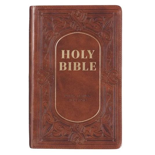 KJV Bible Giant Print Brown - Leather