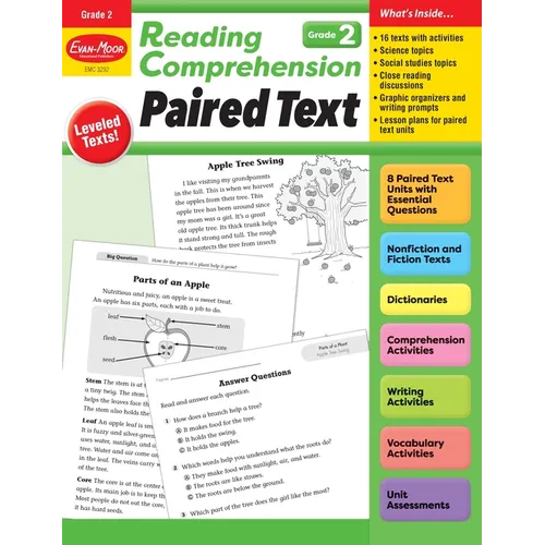 Reading Comprehension: Paired Text, Grade 2 Teacher Resource - Paperback