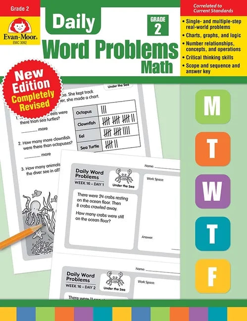 Daily Word Problems Math, Grade 2 Teacher Edition - Paperback